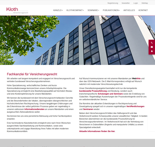 Kloth Versicherungsrecht Kloth Versicherungsrecht